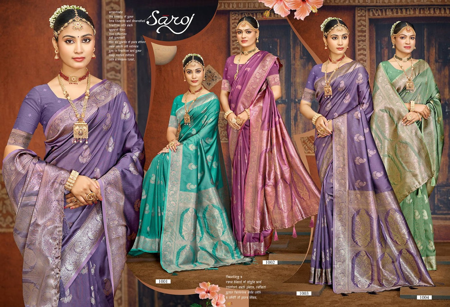 Silver Sand Silk Vol 7 Saroj Sarees Supplier Ahmedabad