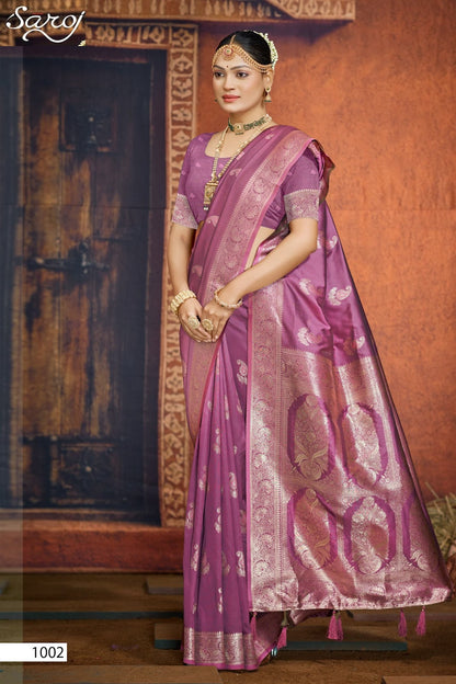 Silver Sand Silk Vol 7 Saroj Sarees Supplier Ahmedabad