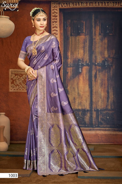 Silver Sand Silk Vol 7 Saroj Sarees Supplier Ahmedabad