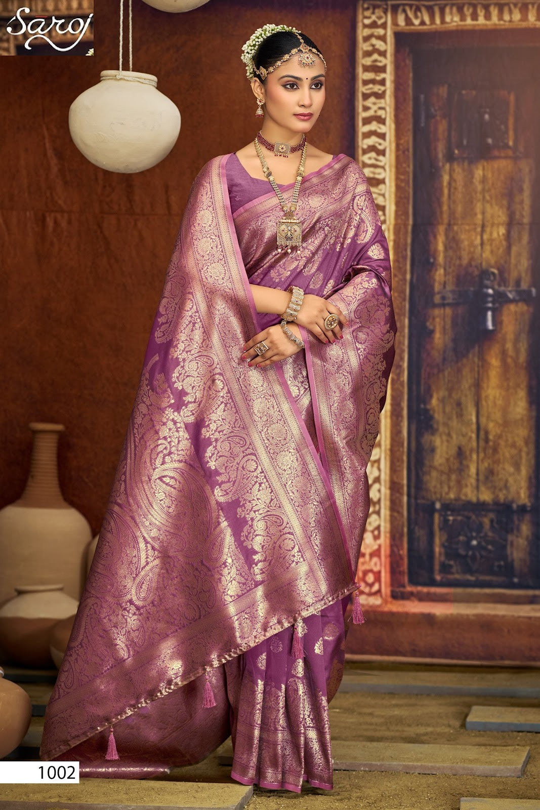 Silver Sand Silk Vol 8 Saroj Sarees Exporter Ahmedabad
