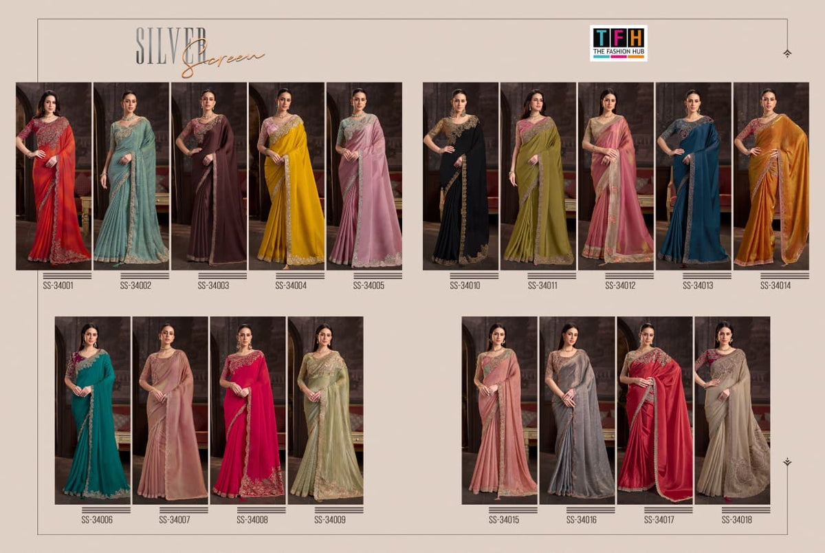 Silver Screen 24 Tfh Sarees Wholesaler
