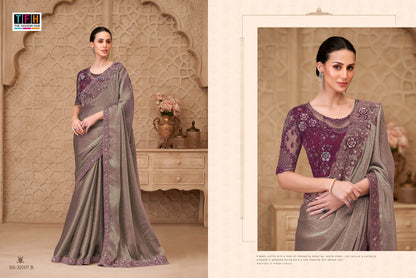 Silver Screen 32007 Hit Tfh Satin Sarees Supplier India