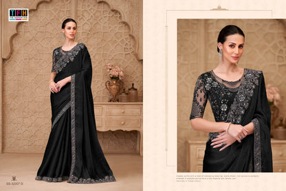 Silver Screen 32007 Hit Tfh Satin Sarees Supplier India