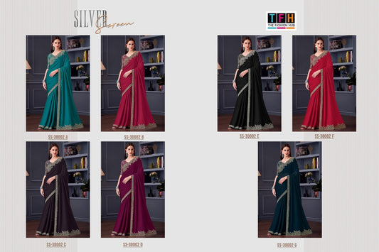 Silver Screen Hit 30002 Tfh Silk Sarees Supplier Ahmedabad