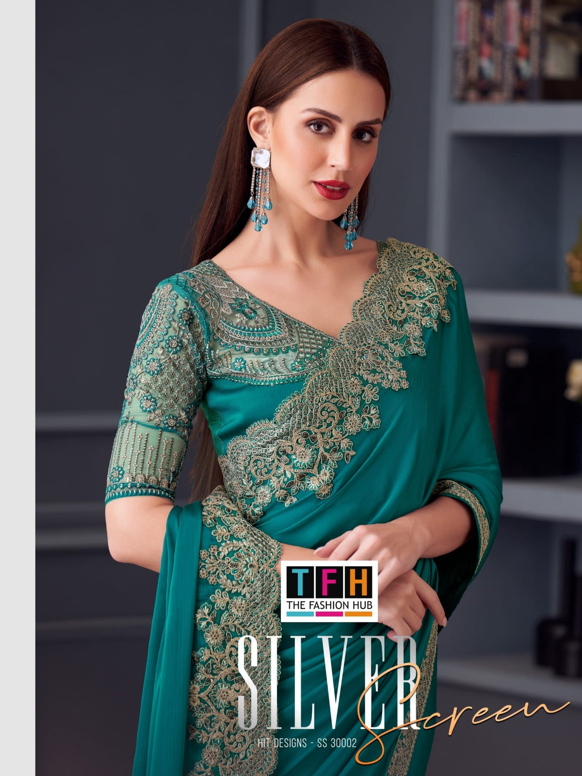 Silver Screen Hit 30002 Tfh Silk Sarees Supplier Ahmedabad
