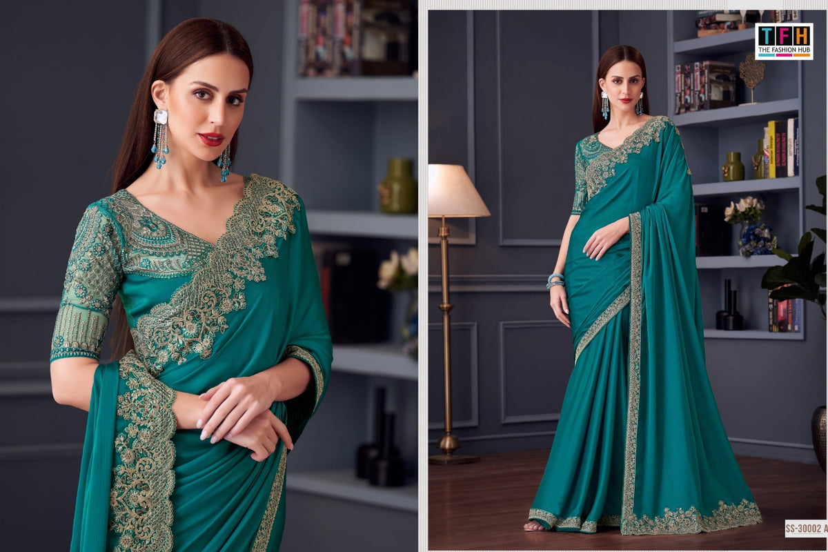 Silver Screen Hit 30002 Tfh Silk Sarees Supplier Ahmedabad