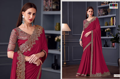 Silver Screen Hit 30002 Tfh Silk Sarees Supplier Ahmedabad
