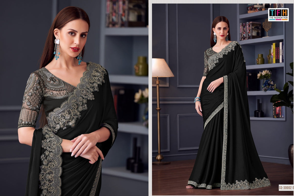 Silver Screen Hit 30002 Tfh Silk Sarees Supplier Ahmedabad