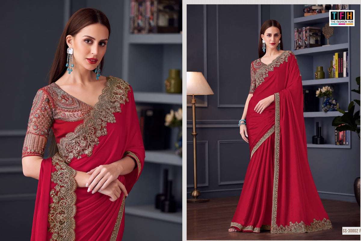 Silver Screen Hit 30002 Tfh Silk Sarees Supplier Ahmedabad