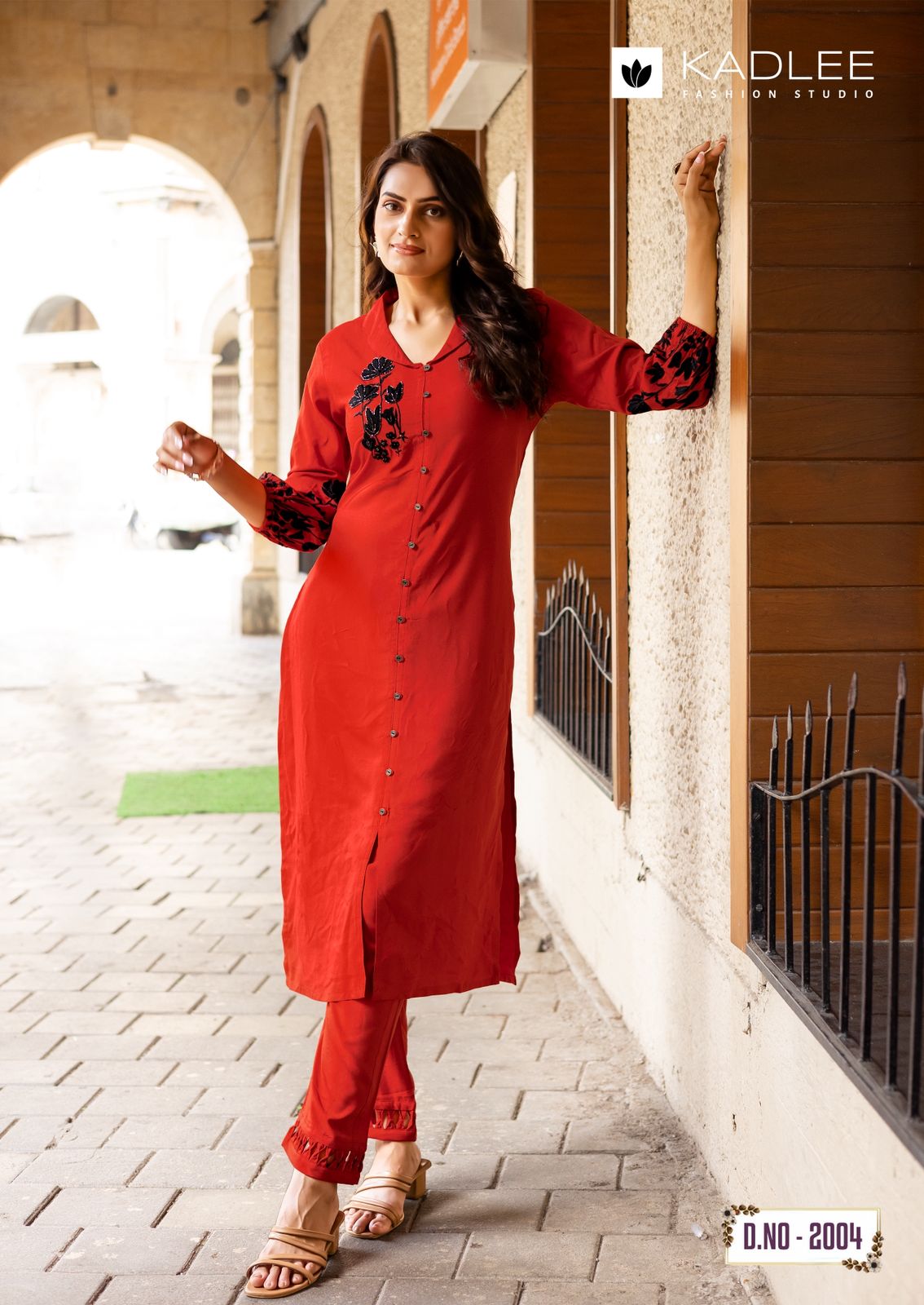 Silver Stone Kadlee Heavy Rayon Kurti Pant Set Wholesaler Gujarat