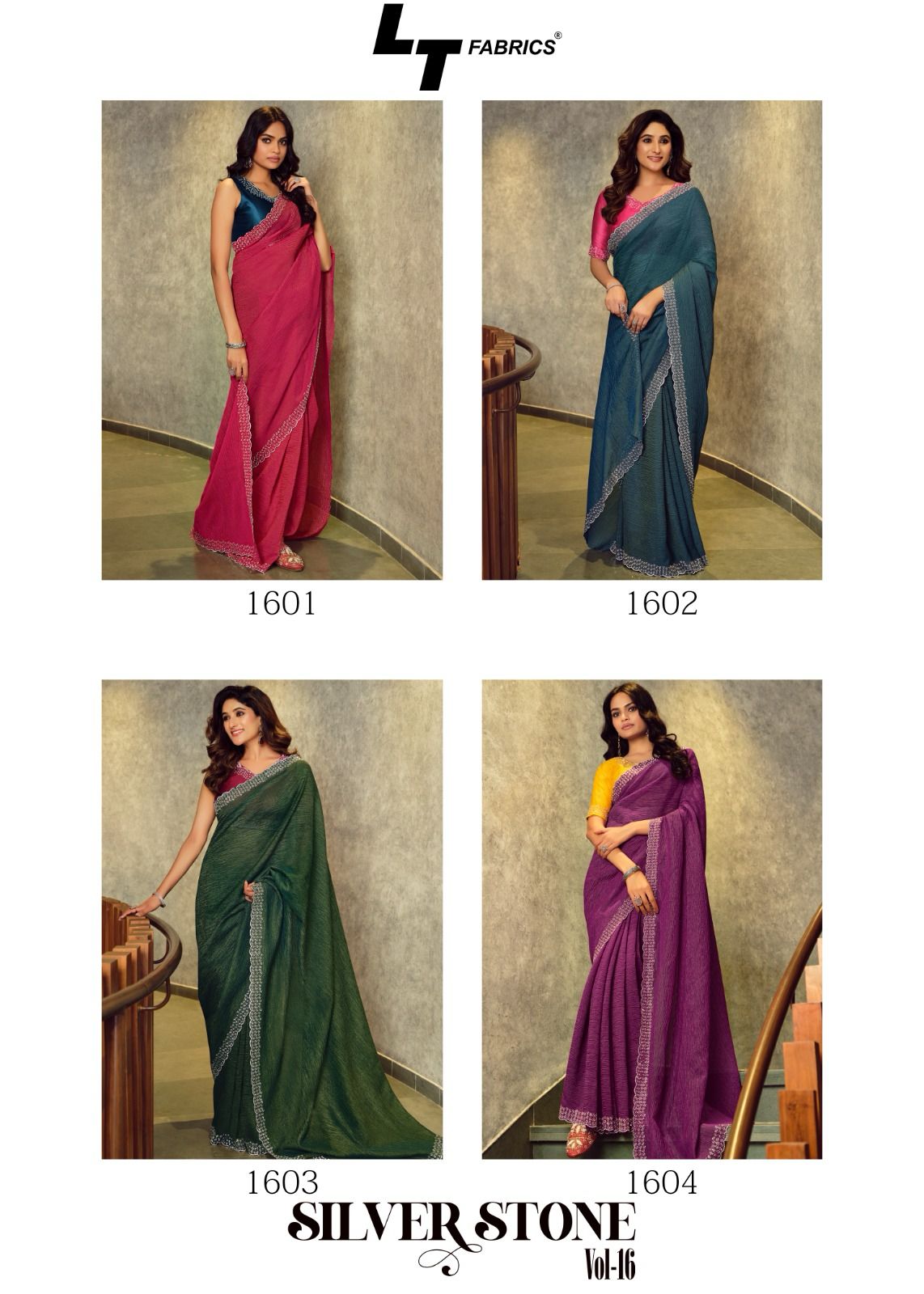 Silver Stone Vol 16 Lt Fabrics Cosmos Sarees Supplier Ahmedabad