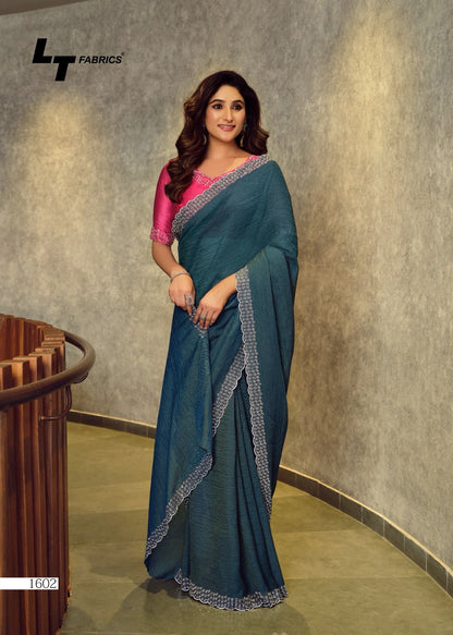 सिल्वर स्टोन वॉल्यूम 16 एलटी फैब्रिक्स कॉसमॉस साड़ी सप्लायर अहमदाबाद