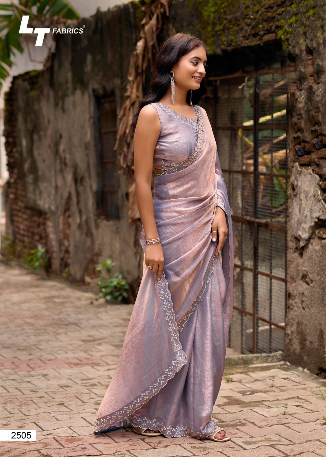 Silver Stone Vol 25 Lt Fabrics Nylon Satin Sarees Wholesale Price