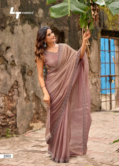 Silver Stone Vol 25 Lt Fabrics Nylon Satin Sarees Wholesale Price