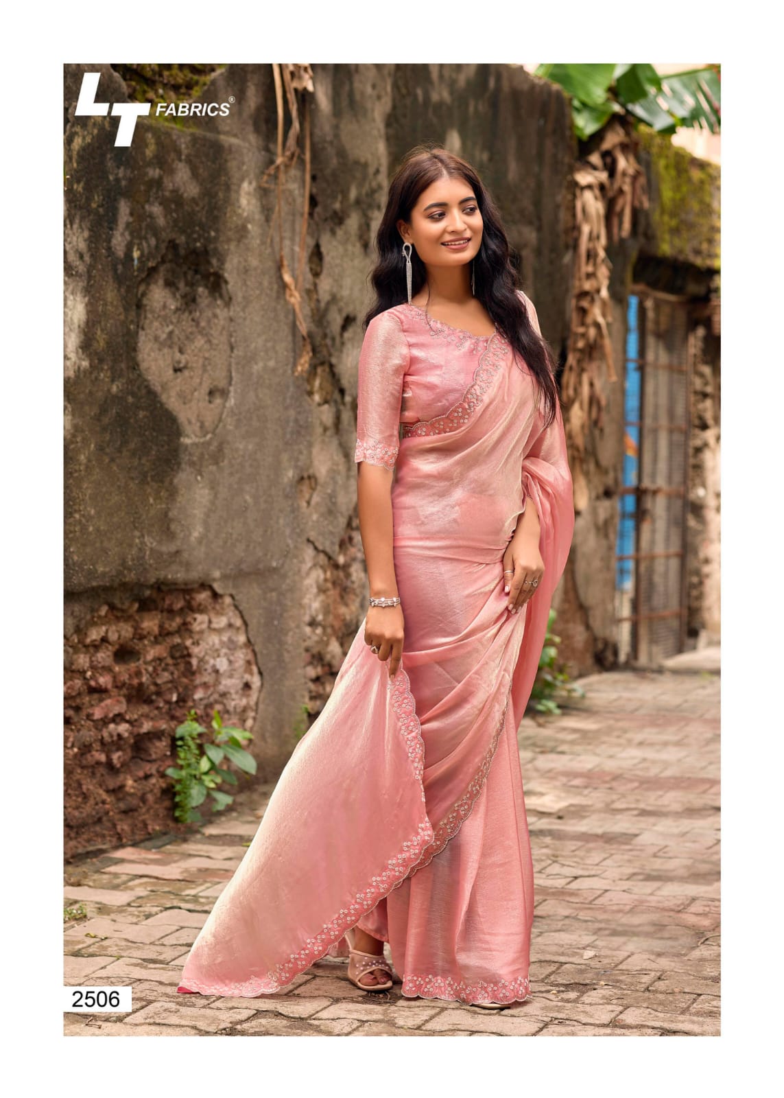 Silver Stone Vol 25 Lt Fabrics Nylon Satin Sarees Wholesale Price