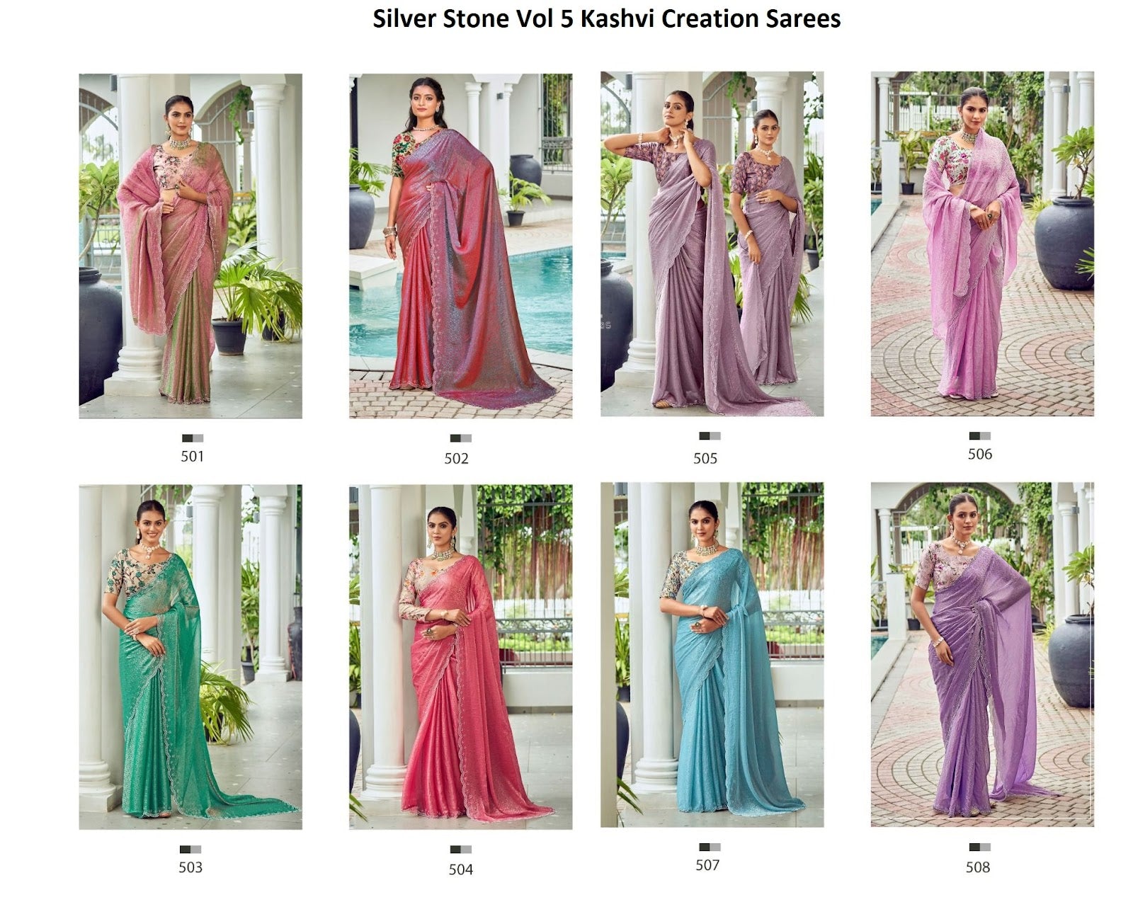 Silver Stone Vol 5 Kashvi Creation Sarees Wholesale Price