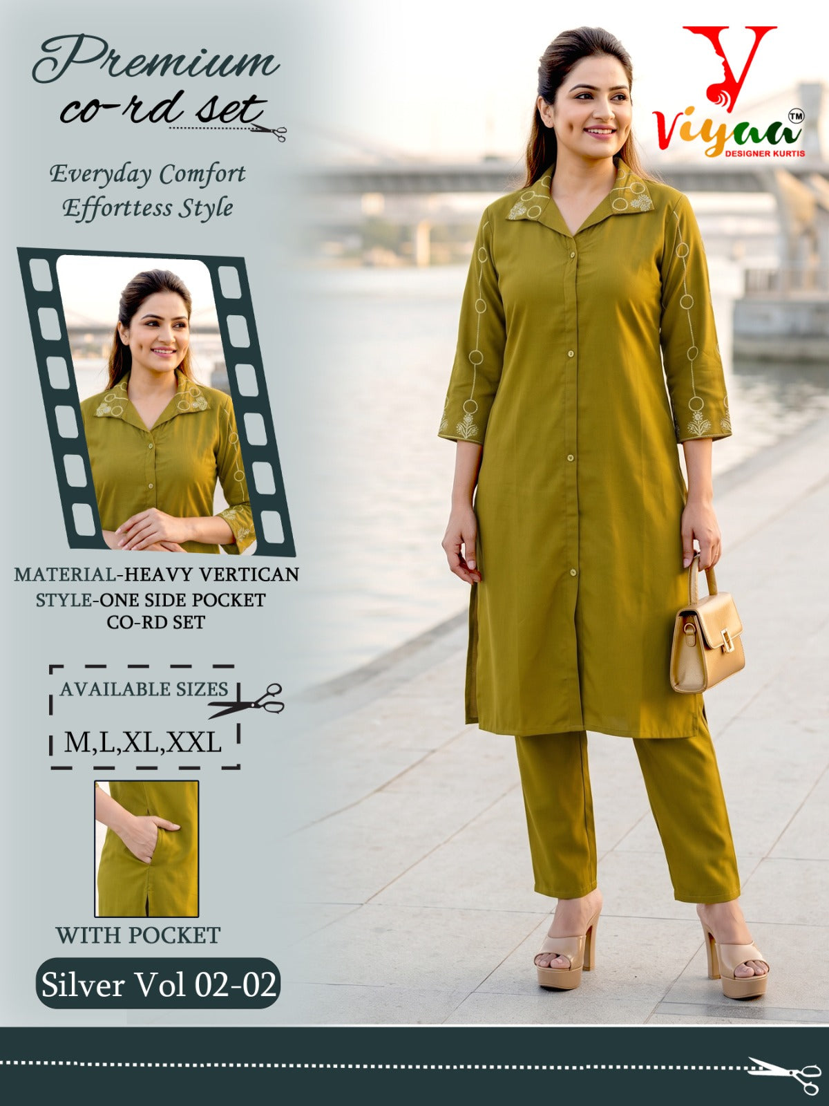 Silver Vol 2 Viyaa Vertican Co Ord Set Exporter Gujarat
