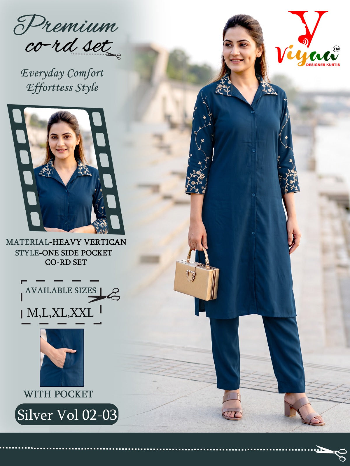 Silver Vol 2 Viyaa Vertican Co Ord Set Exporter Gujarat