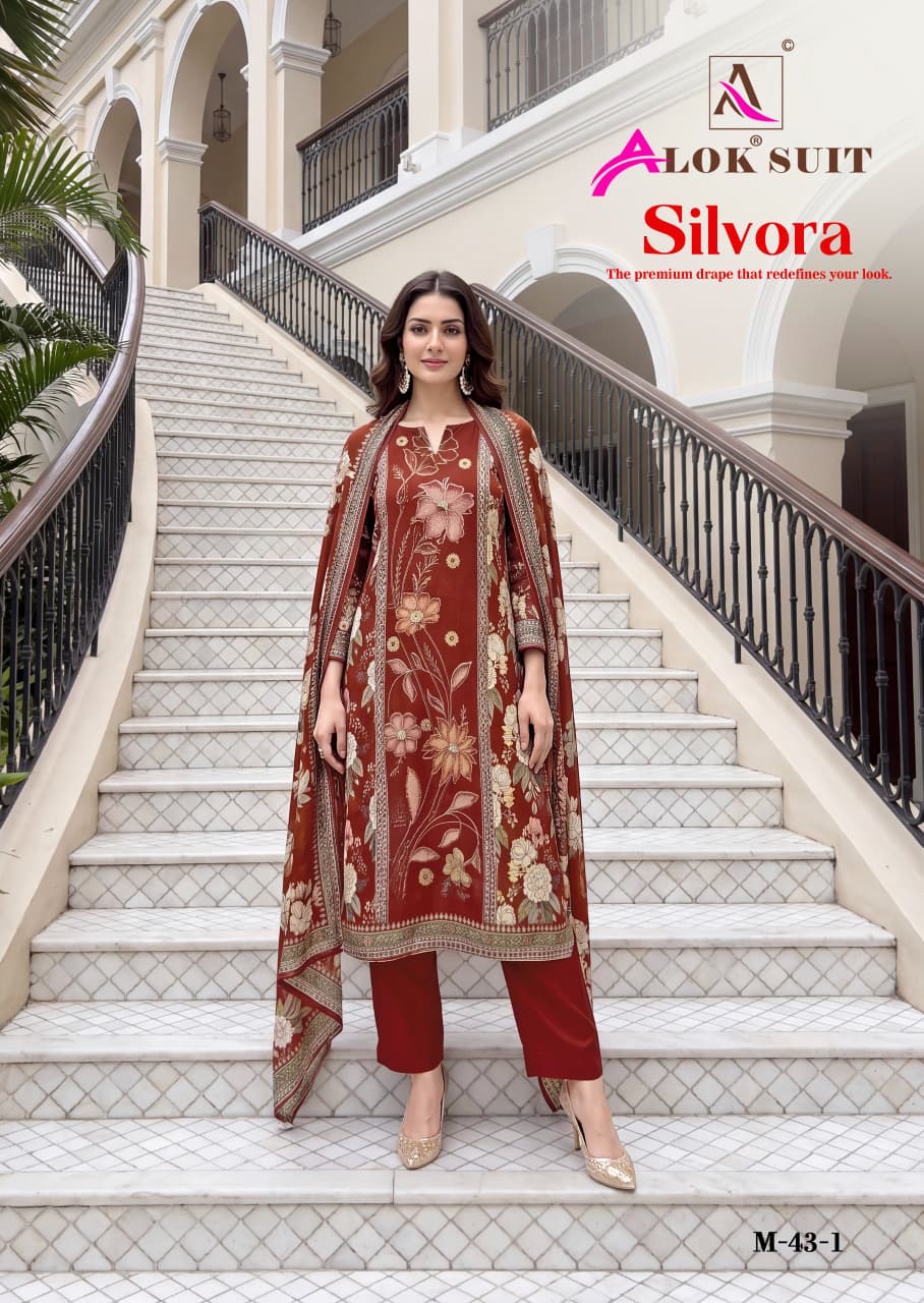 Silvora Alok Viscose Karachi Salwar Suits Exporter Gujarat