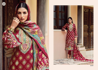 Silvora Belliza Designer Studio Jam Cotton Karachi Salwar Suits Manufacturer India