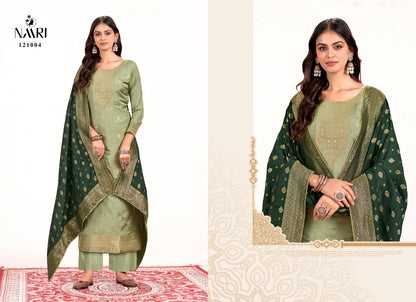 Simar Naari Muslin Jacquard Pant Style Suits Manufacturer Ahmedabad