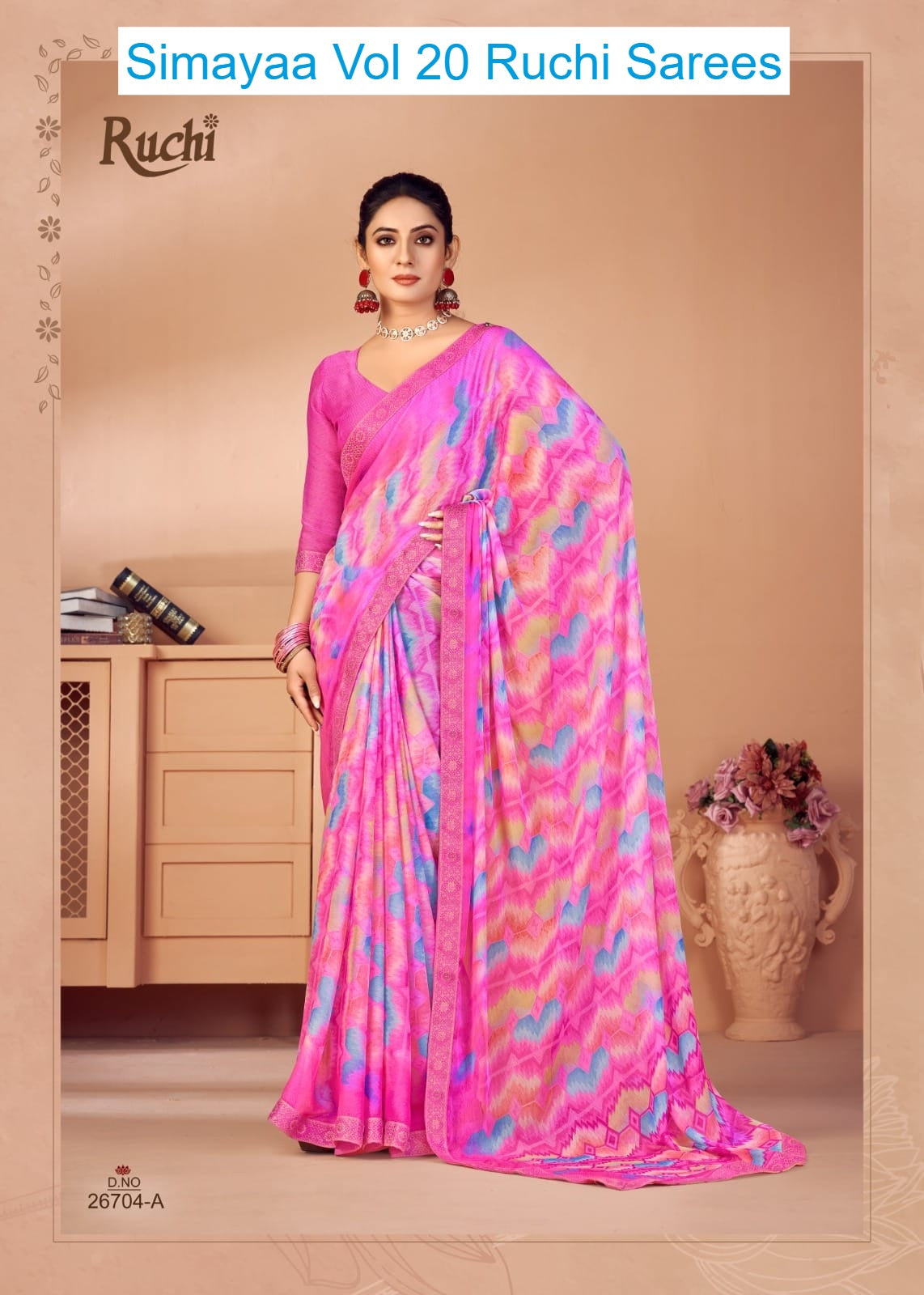 Simayaa Vol 20 Ruchi Chiffon Sarees Supplier