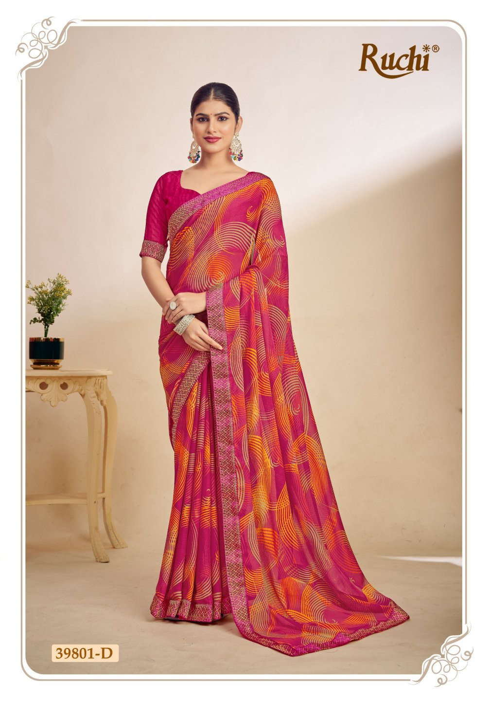 Simayaa Vol 29 Ruchi Chiffon Sarees Manufacturer India