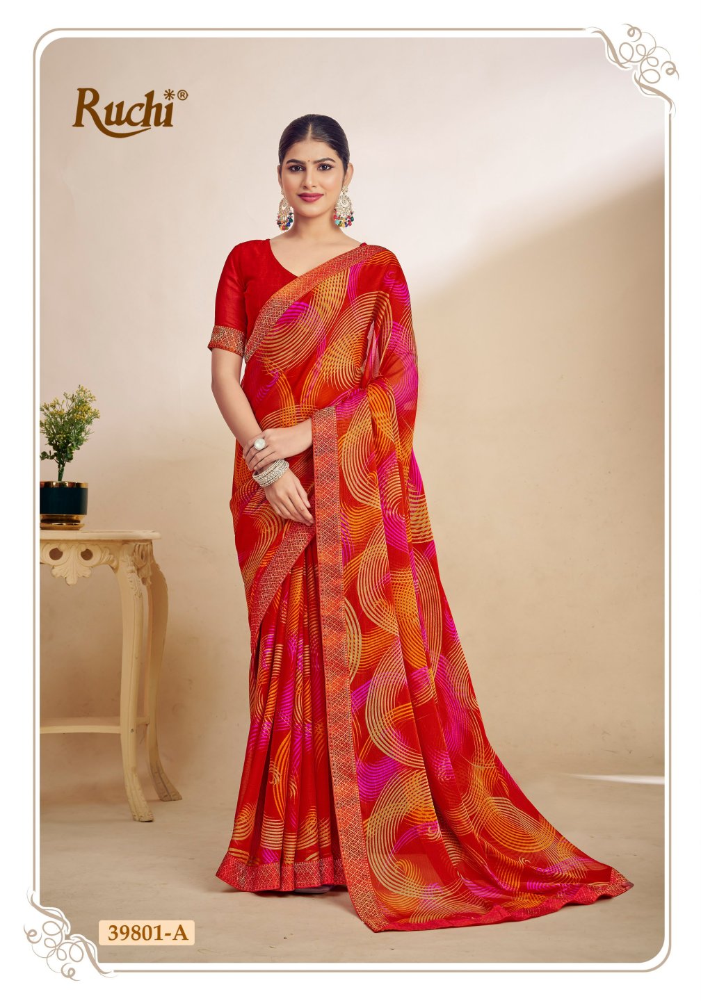 Simayaa Vol 29 Ruchi Chiffon Sarees Manufacturer India