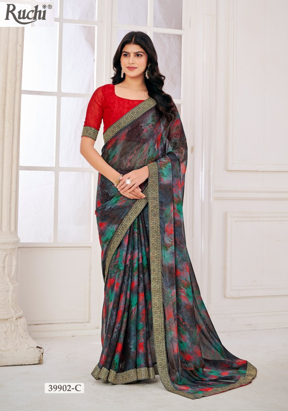 Simayaa Vol 30 Ruchi Chiffon Sarees Supplier India