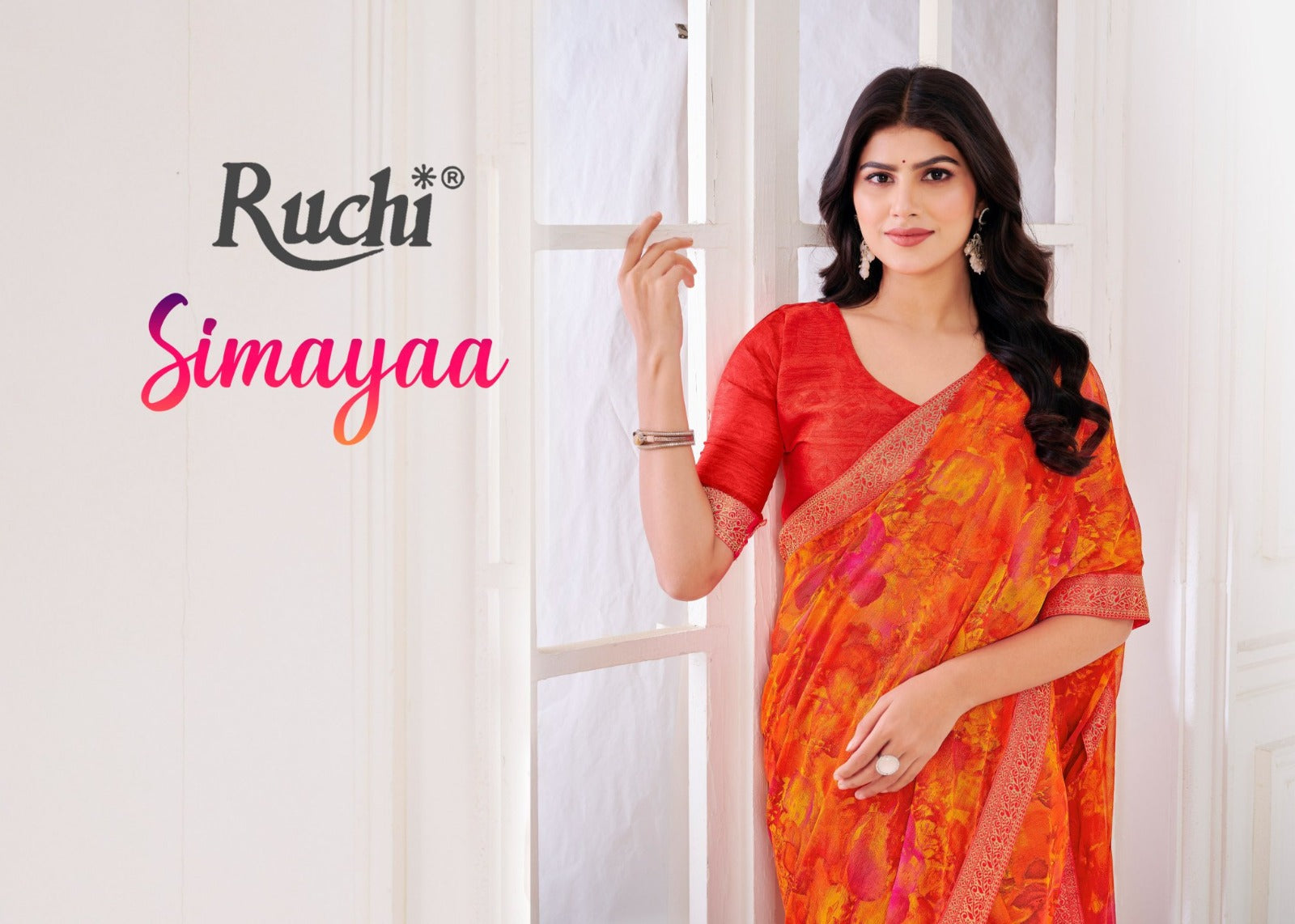 Simayaa Vol 30 Ruchi Chiffon Sarees Supplier India