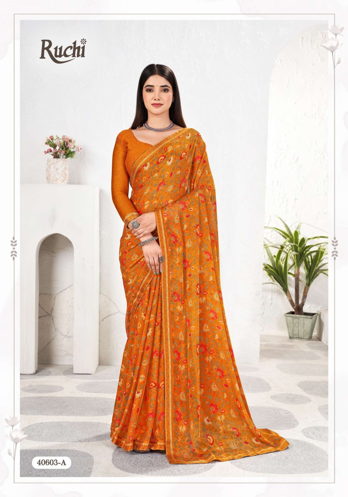 Simayaa Vol 31 Ruchi Chiffon Sarees Exporter India