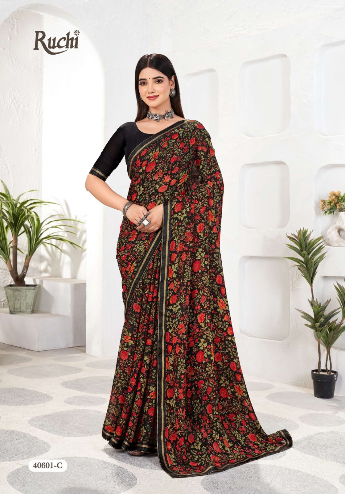 Simayaa Vol 31 Ruchi Chiffon Sarees Exporter India