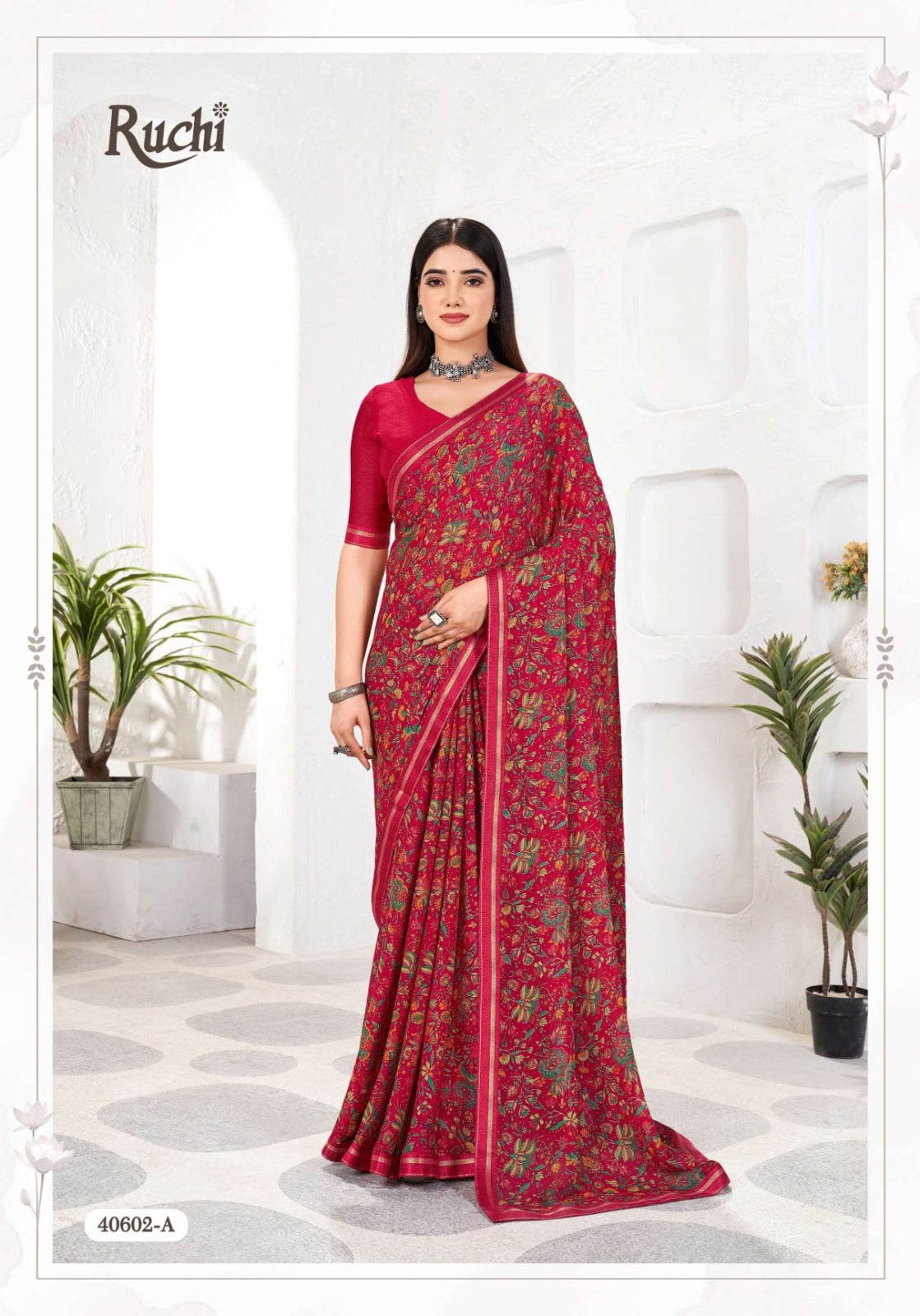 Simayaa Vol 31 Ruchi Chiffon Sarees Exporter India