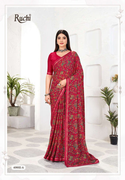 Simayaa Vol 31 Ruchi Chiffon Sarees Exporter India
