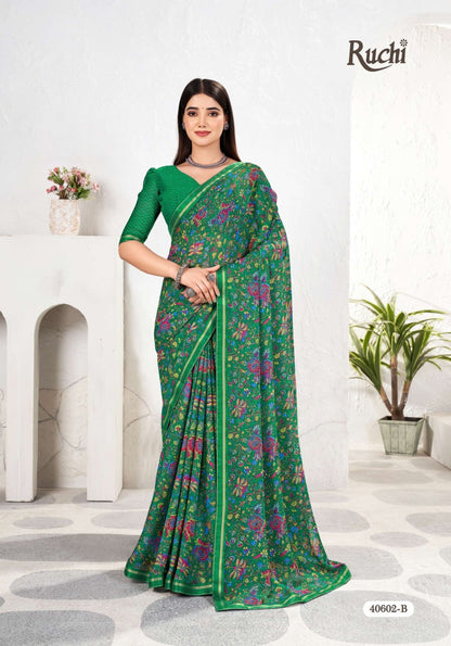 Simayaa Vol 31 Ruchi Chiffon Sarees Exporter India