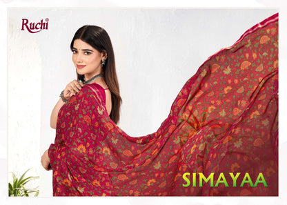 Simayaa Vol 31 Ruchi Chiffon Sarees Exporter India