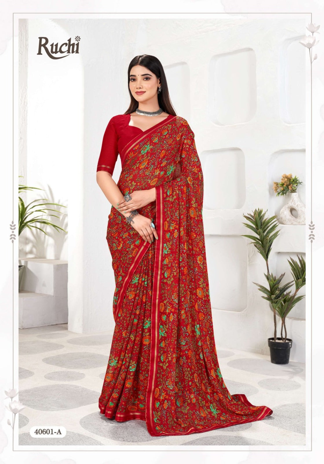 Simayaa Vol 31 Ruchi Chiffon Sarees Exporter India