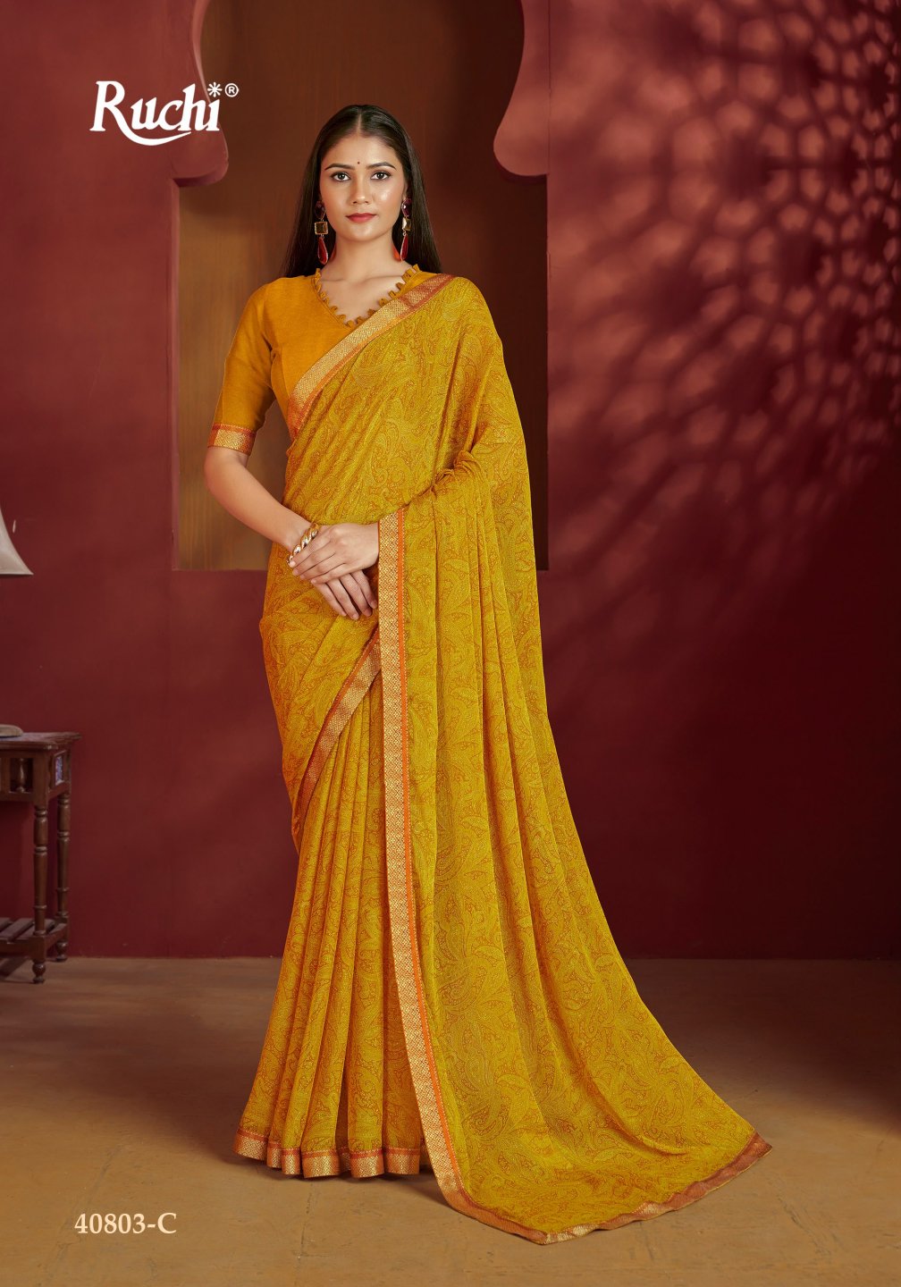 Simayaa Vol 32 Ruchi Chiffon Sarees Wholesale