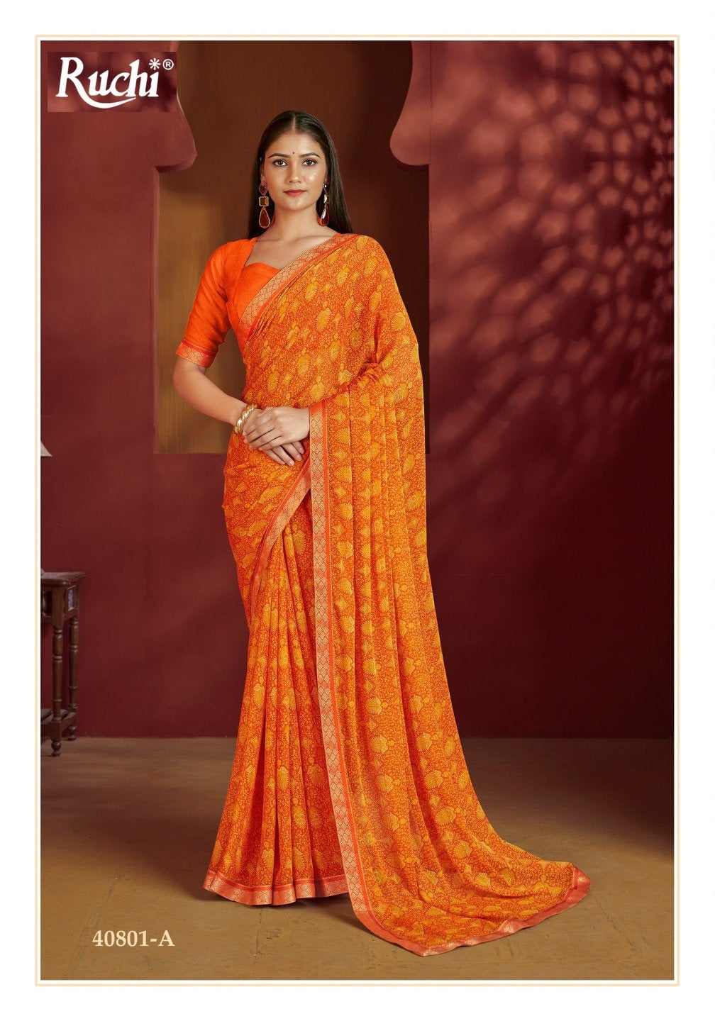 Simayaa Vol 32 Ruchi Chiffon Sarees Wholesale