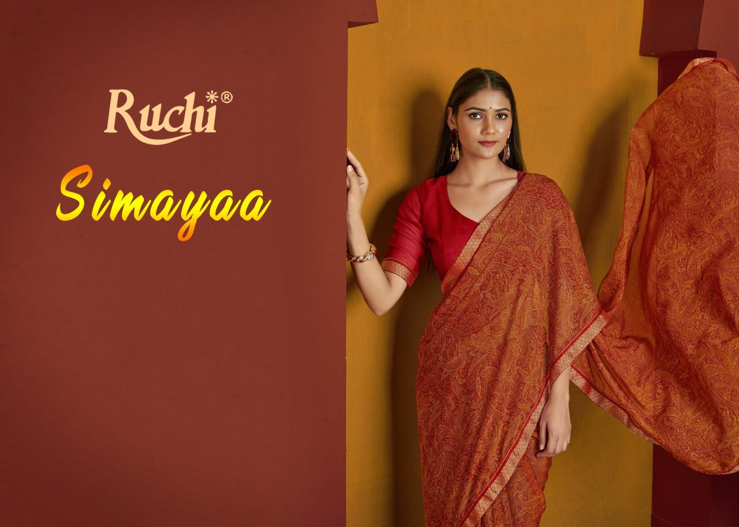 Simayaa Vol 32 Ruchi Chiffon Sarees Wholesale