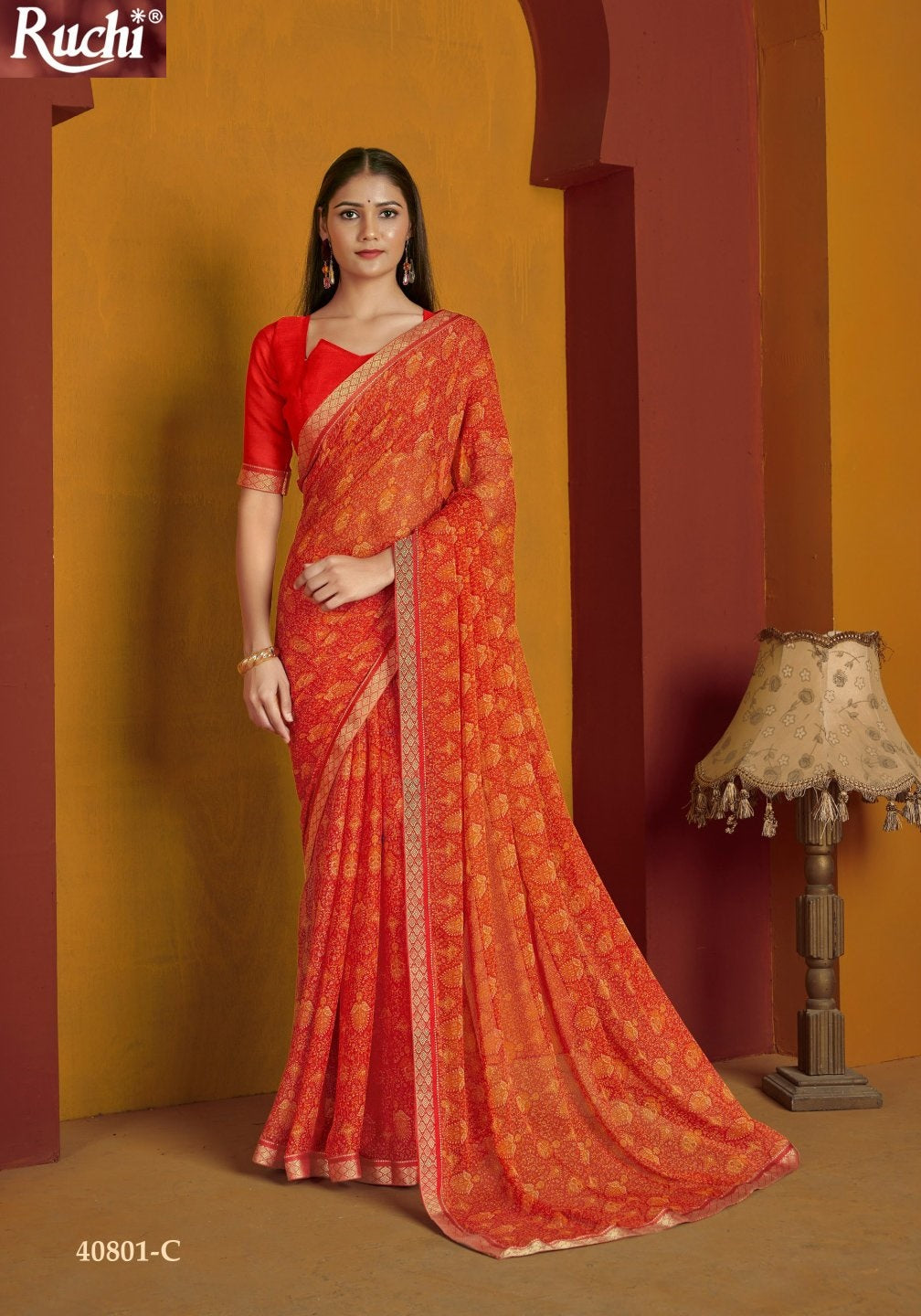 Simayaa Vol 32 Ruchi Chiffon Sarees Wholesale