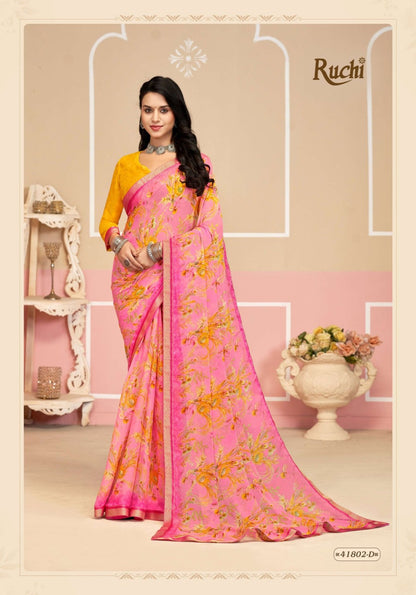 Simayaa Vol 33 Ruchi Chiffon Sarees Supplier
