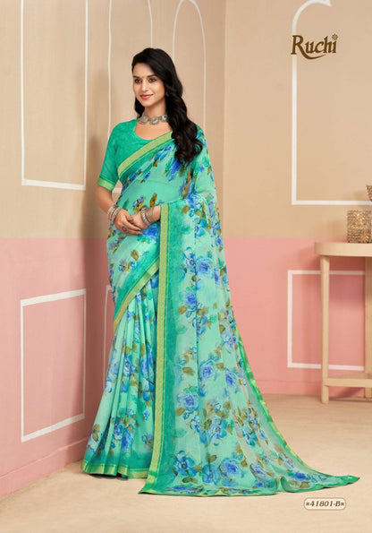 Simayaa Vol 33 Ruchi Chiffon Sarees Supplier