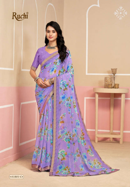 Simayaa Vol 33 Ruchi Chiffon Sarees Supplier