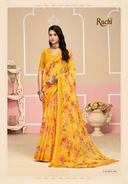 Simayaa Vol 33 Ruchi Chiffon Sarees Supplier