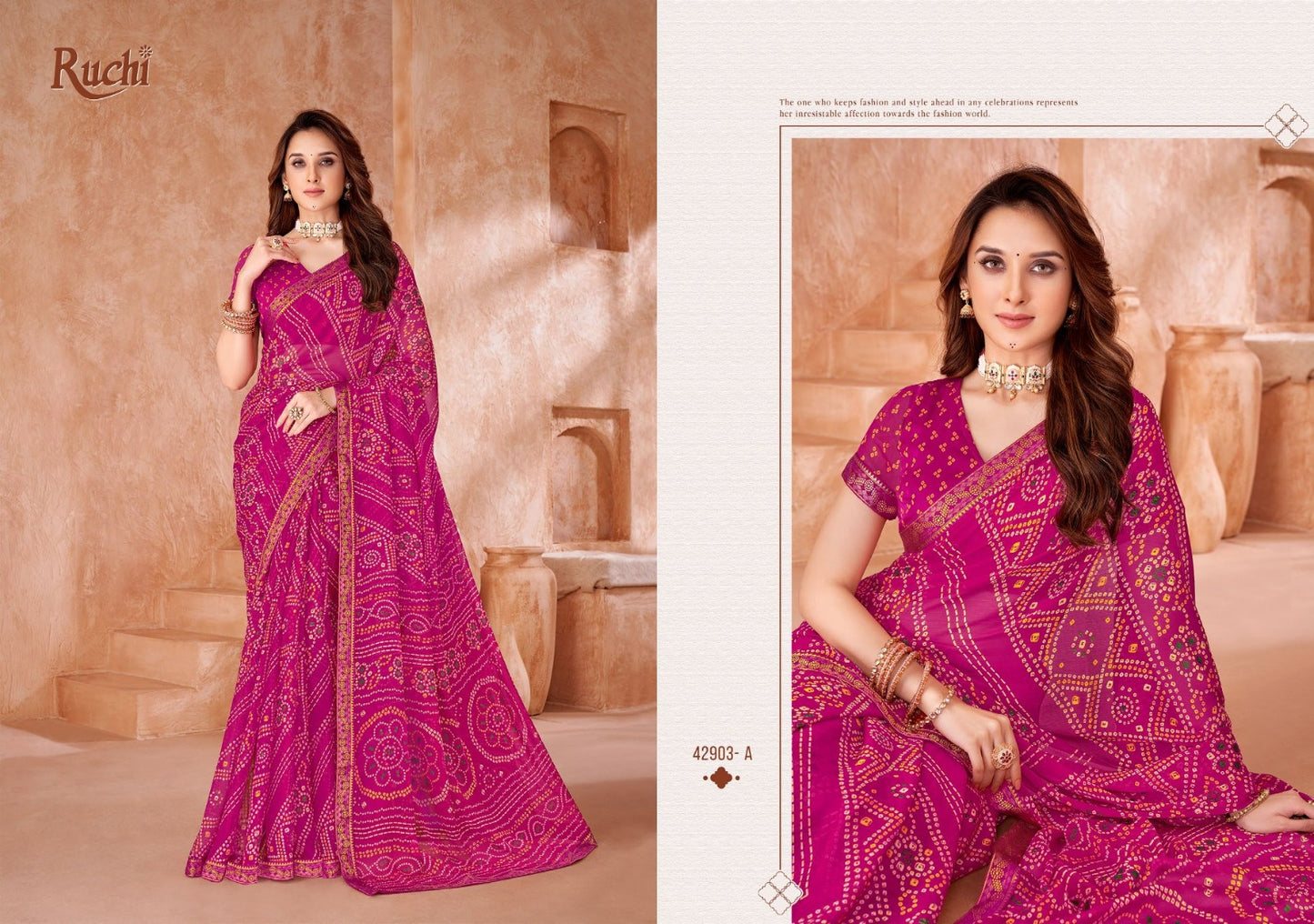 Simayaa Vol 35 Ruchi Chiffon Sarees Manufacturer
