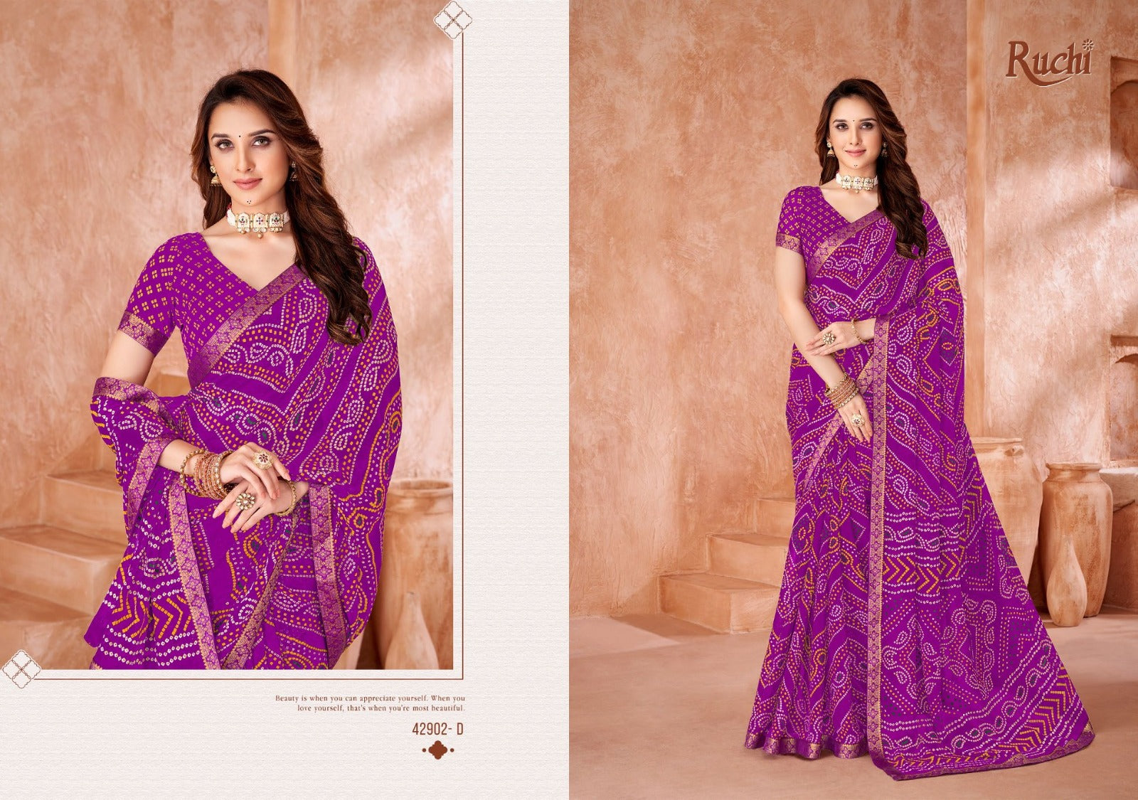 Simayaa Vol 35 Ruchi Chiffon Sarees Manufacturer