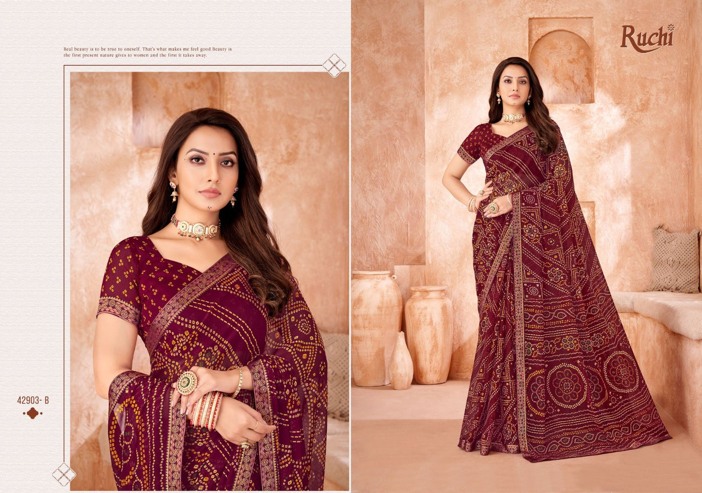 Simayaa Vol 35 Ruchi Chiffon Sarees Manufacturer