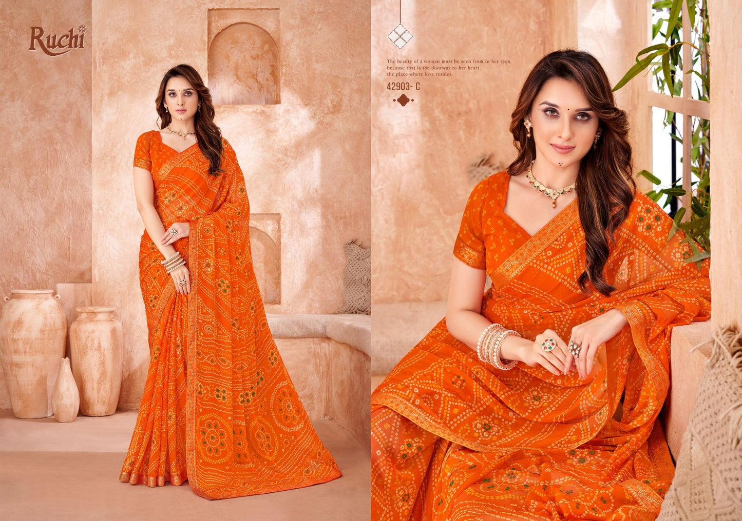 Simayaa Vol 35 Ruchi Chiffon Sarees Manufacturer