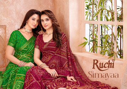 Simayaa Vol 35 Ruchi Chiffon Sarees Manufacturer